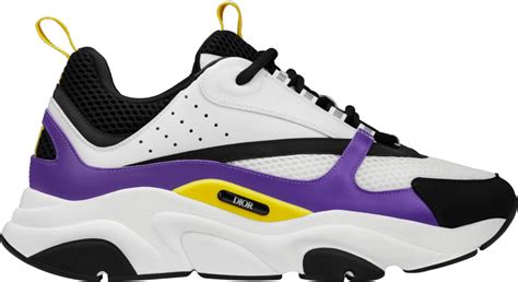 purple and yellow dior sneakers